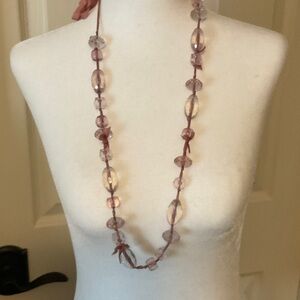 J. Crew Pink Beaded Necklace